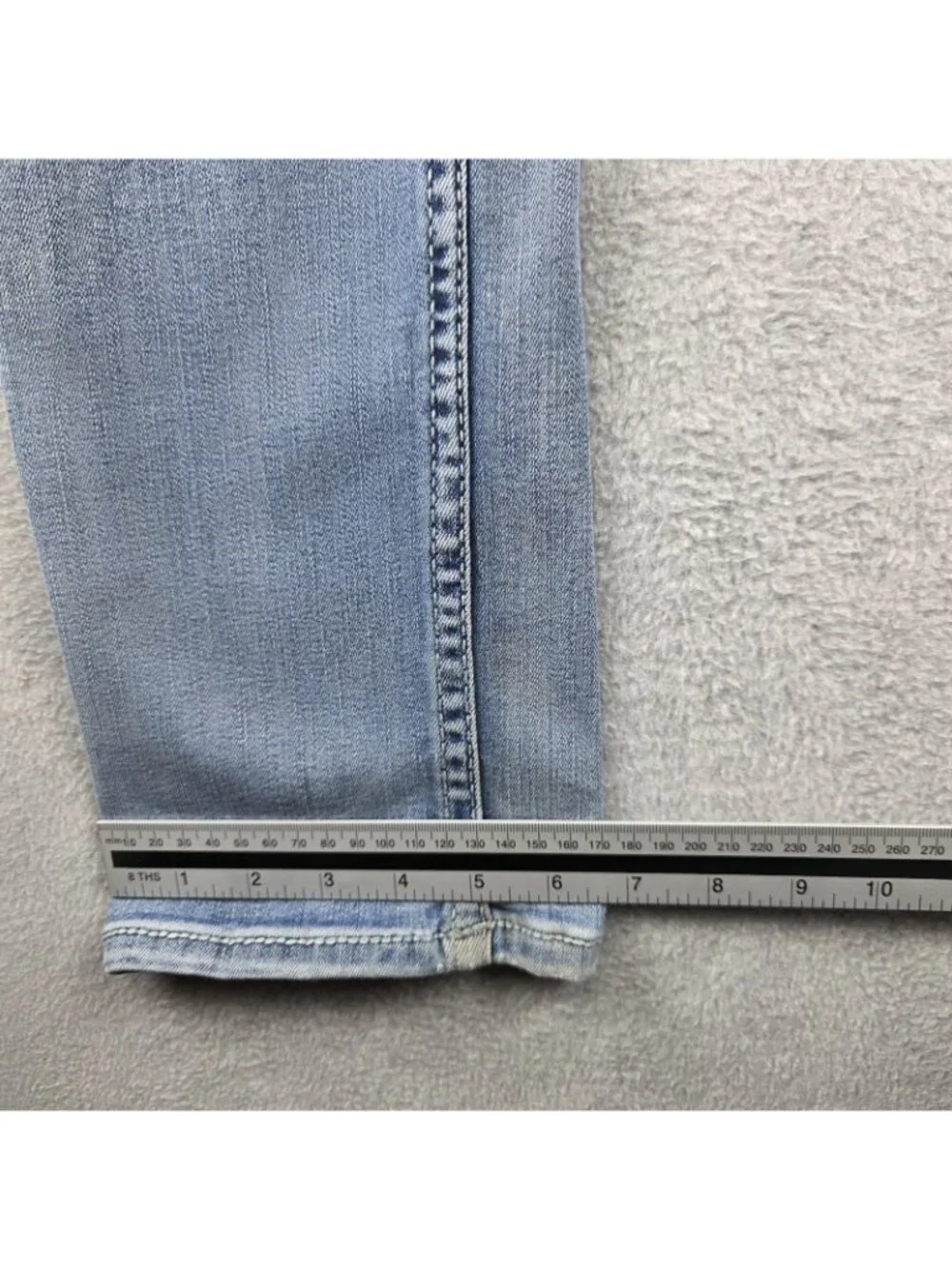 BKE Jake Jeans Mens 32x32 Blue Straight Light Wash Stretch Denim